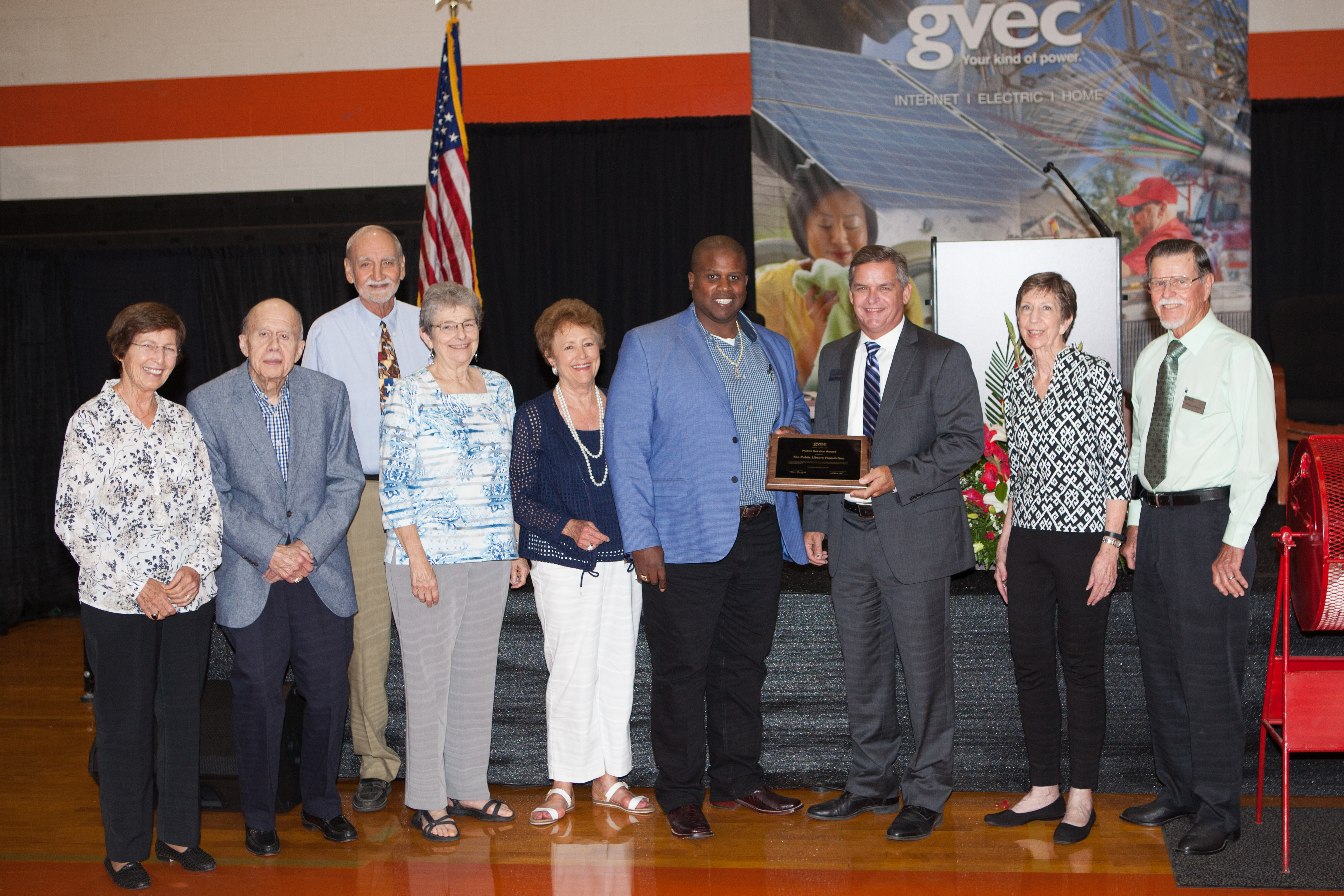 The Public Library Foundation Seguin is Presented with GVEC Public Service Award 2017