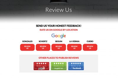 Screenshot of feedback and review buttons, GVEC Electrician Services, gvecELECTRICIANservice.com.jpg
