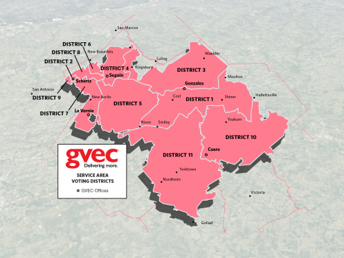 GVEC Districts in Texas