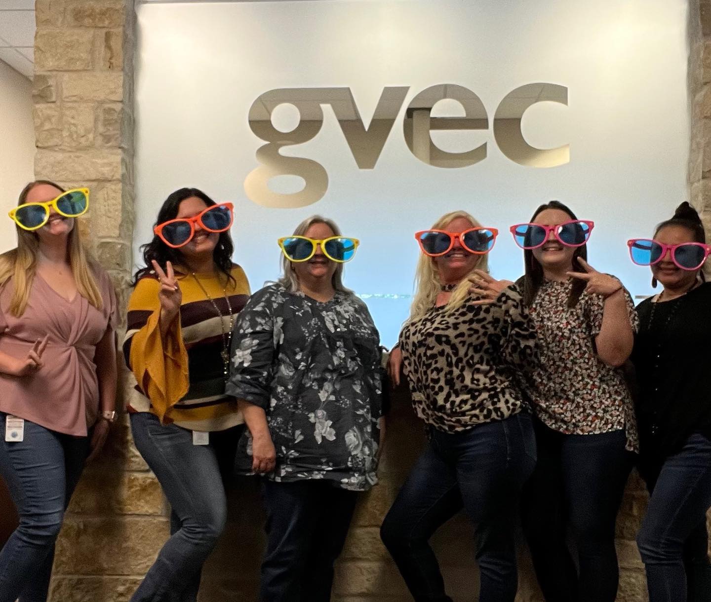 GVEC Cuero Customer Service Representatives Celebrating Customer Service Appreciation Week
