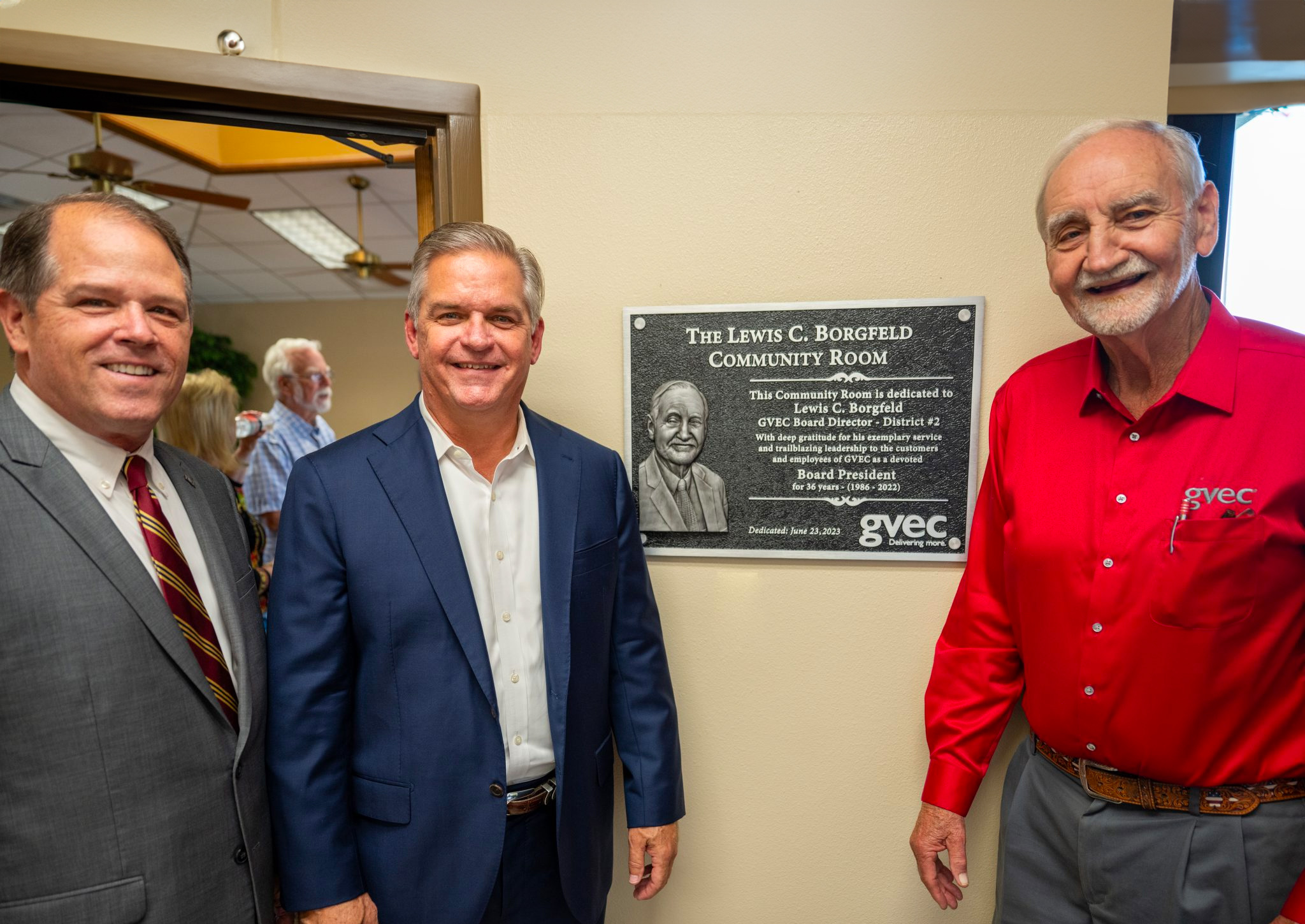 Dedication of the Lewis C. Borgfeld Community Room