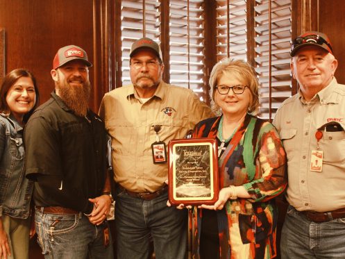 Safety Team accepting safety award.