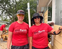 GVEC employees volunteering