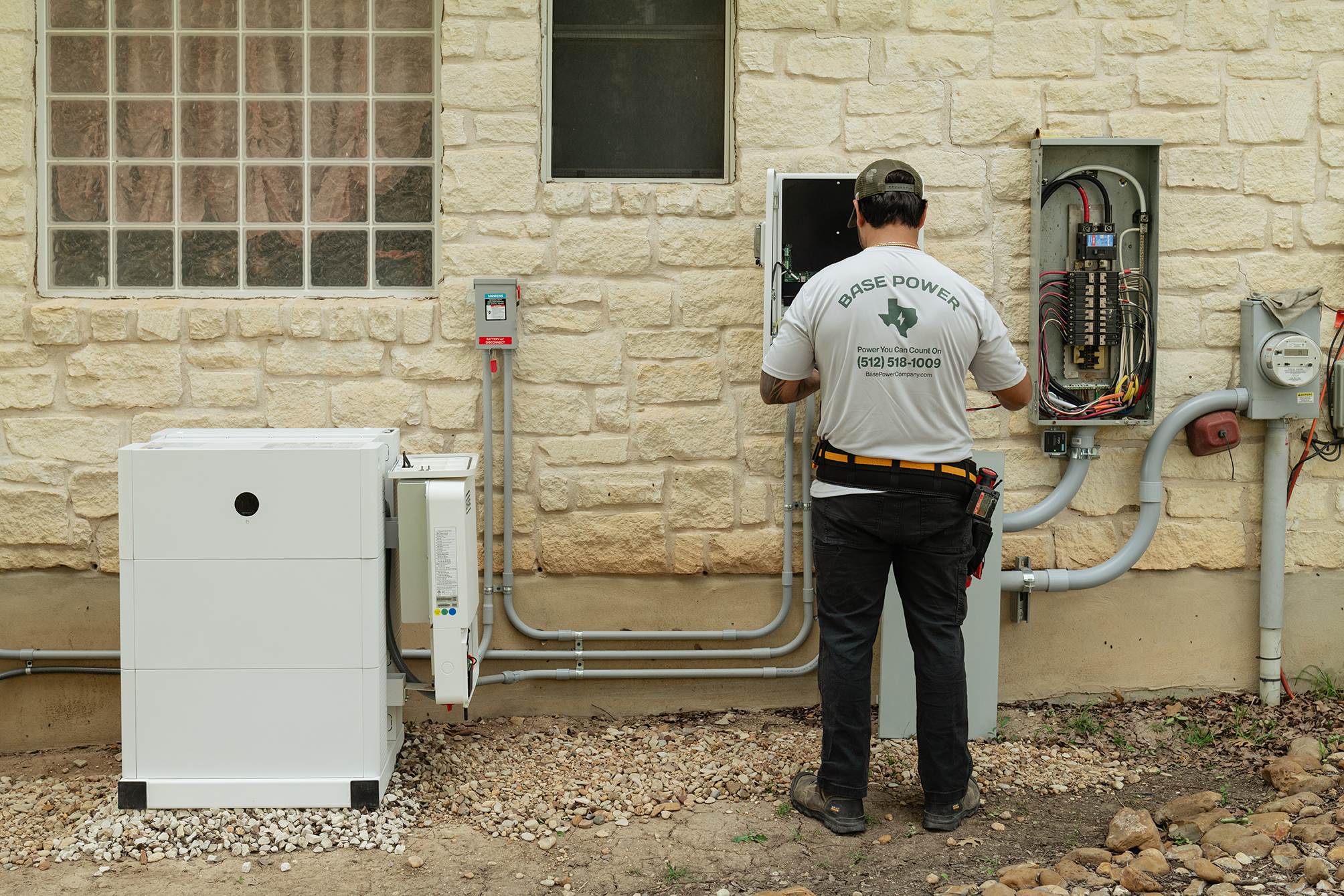 Base Power Battery Installation