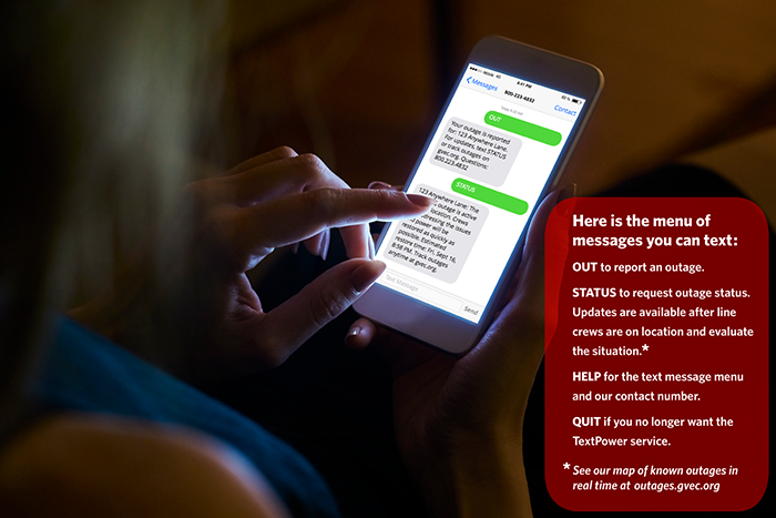TextPower - Report Outages